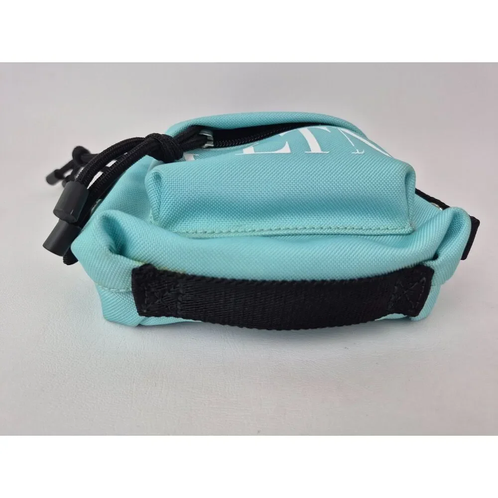 Valentino Light Blue Vltn Mini Canvas Backpack